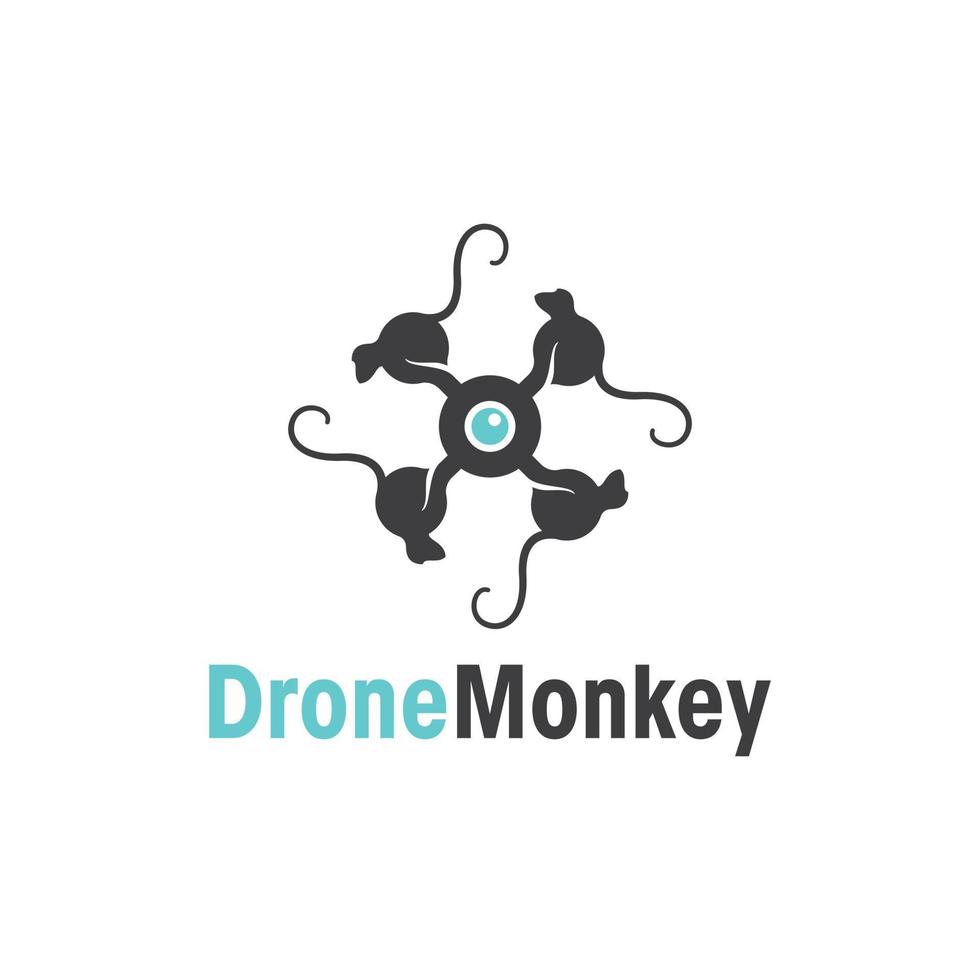 Drone Monkey logo vector