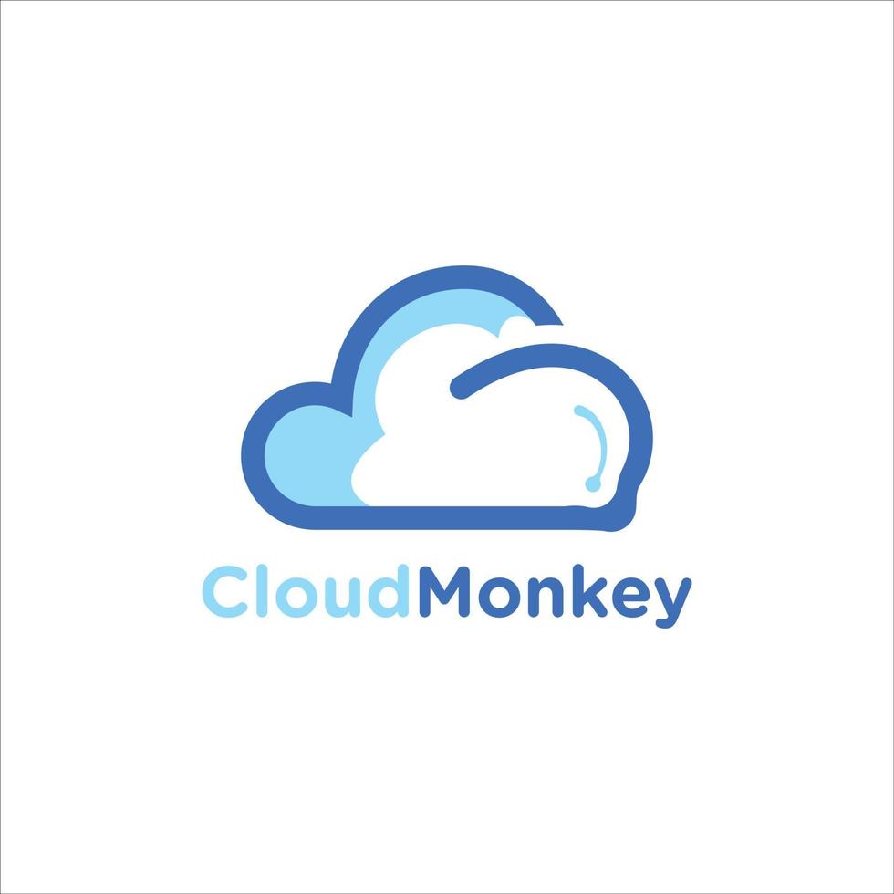Cloud Monkey Logo vector