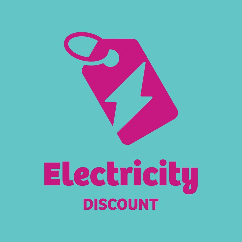 Electricity Discount Logo vector