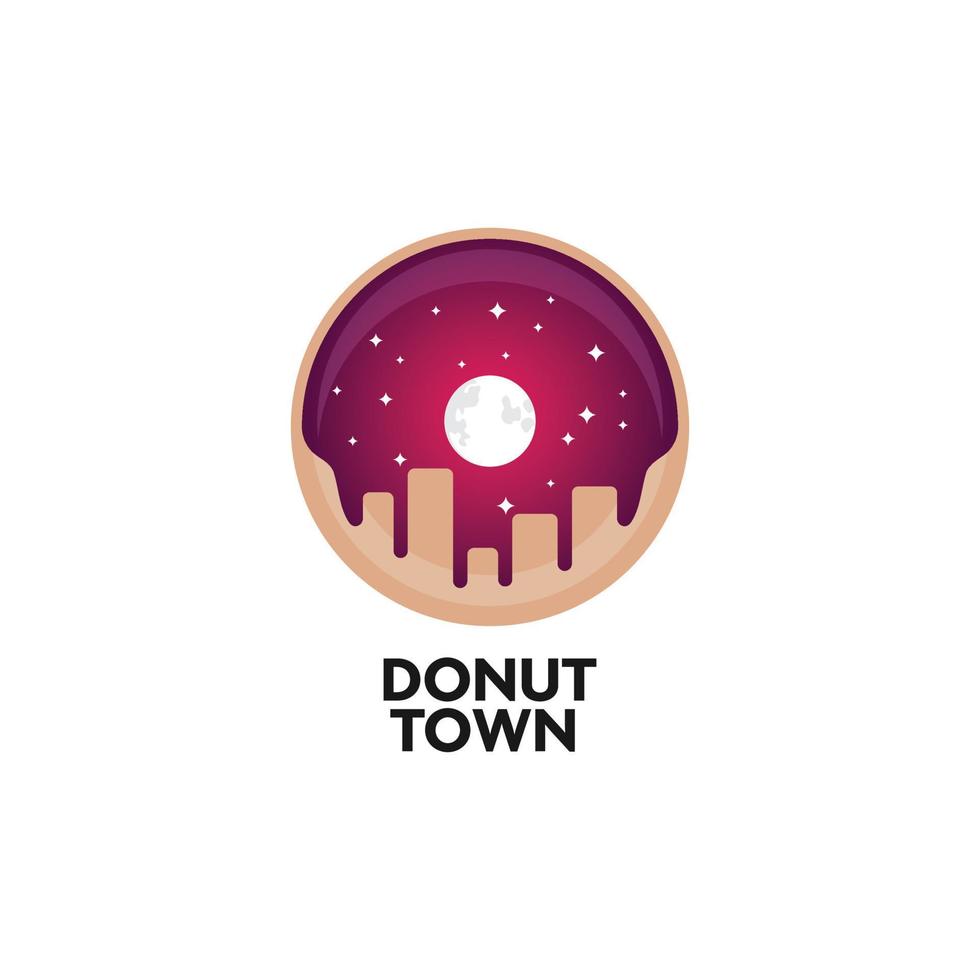 Donut City Logo vector