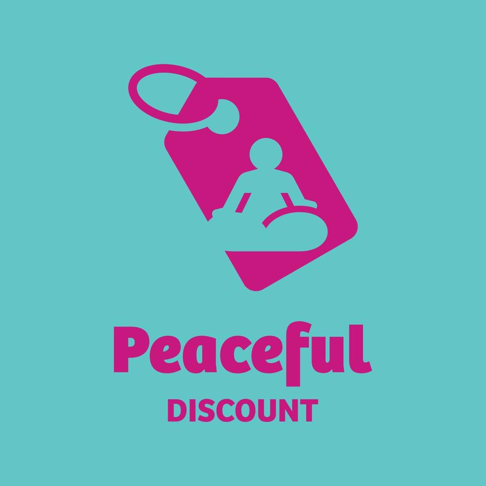 Peaceful Discount Logo vector