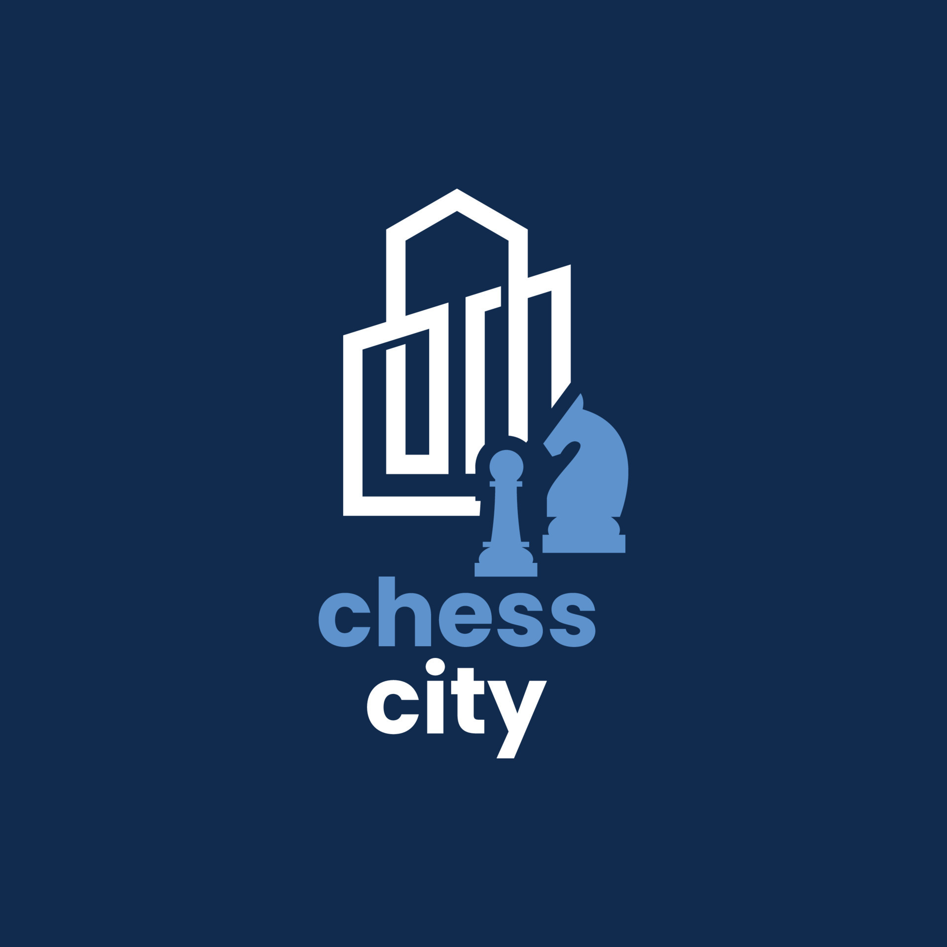 City Chess Logo 8251537 Vector Art at Vecteezy