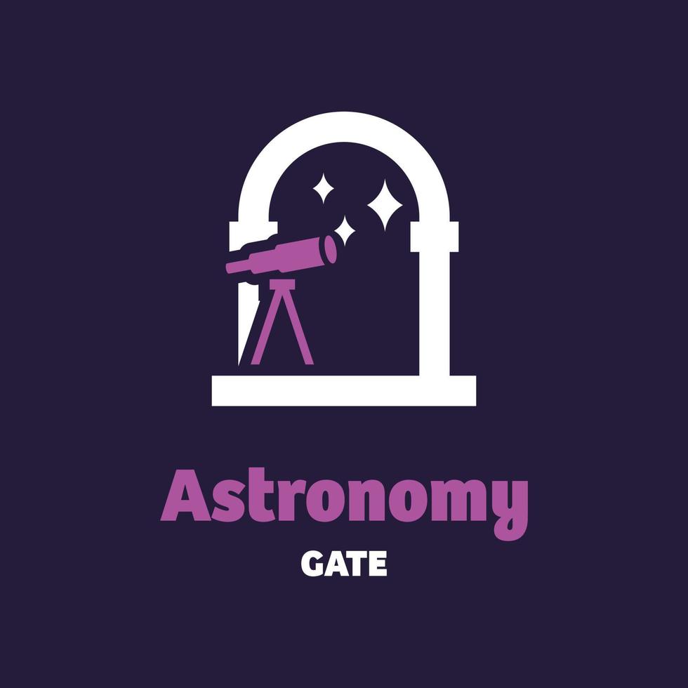 Astronomy Gate Logo vector