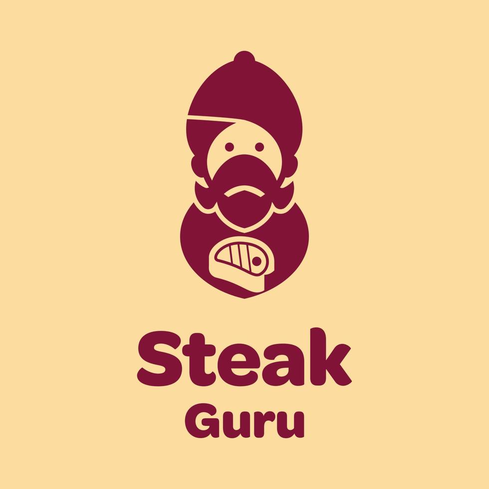 Steak Guru Logo vector