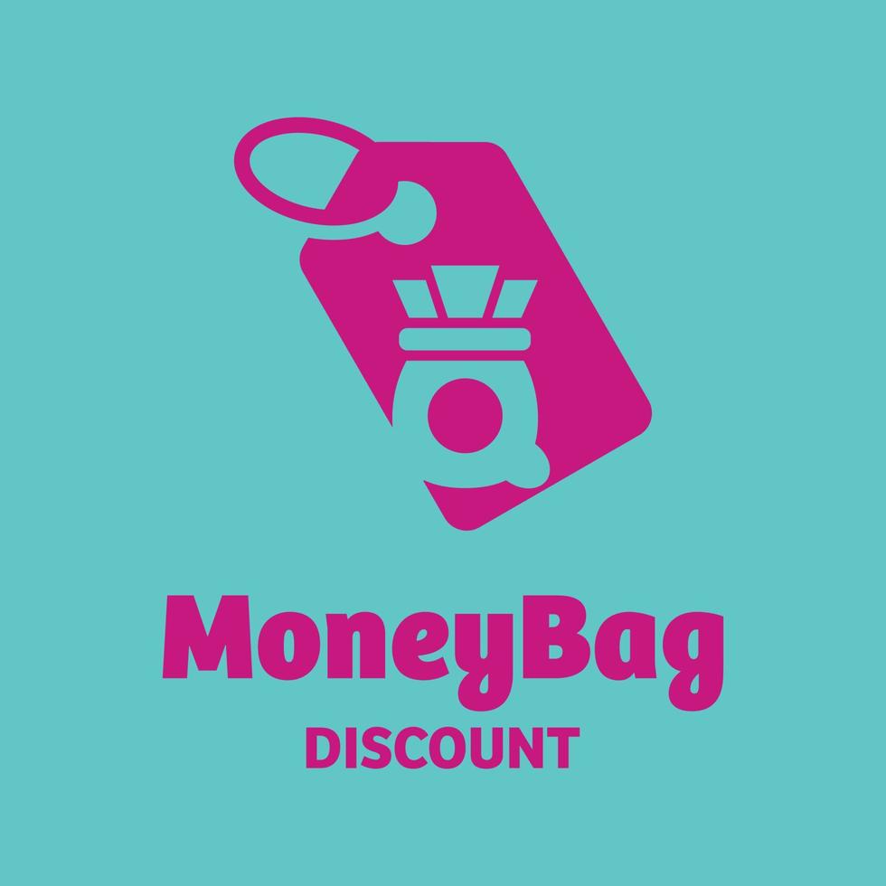 Money Bag Discount Logo vector