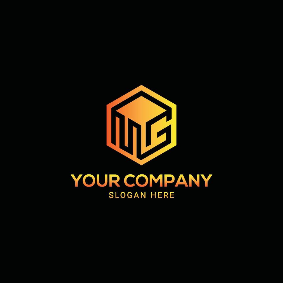 modern mg letter logo design is full editable vector