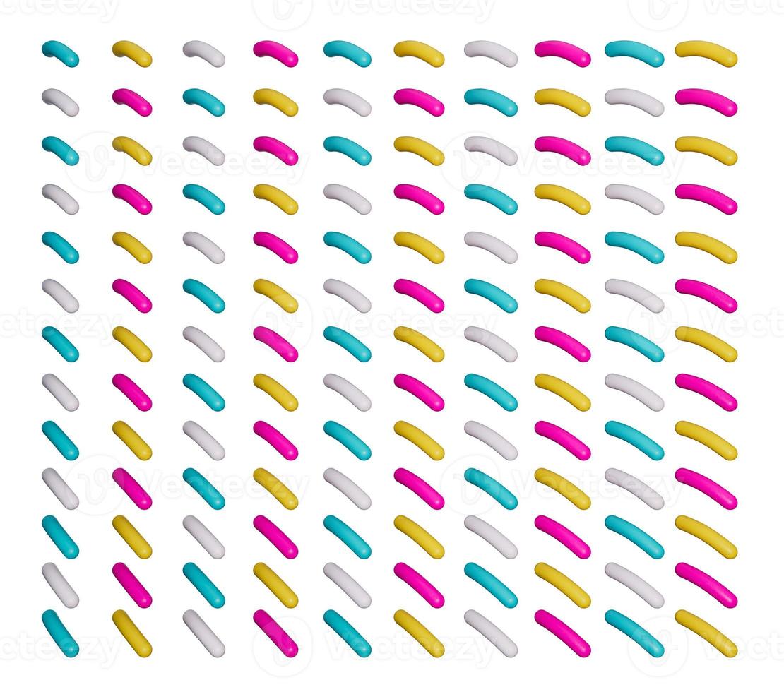 Pattern of Colorful sprinkle 3d illustration photo