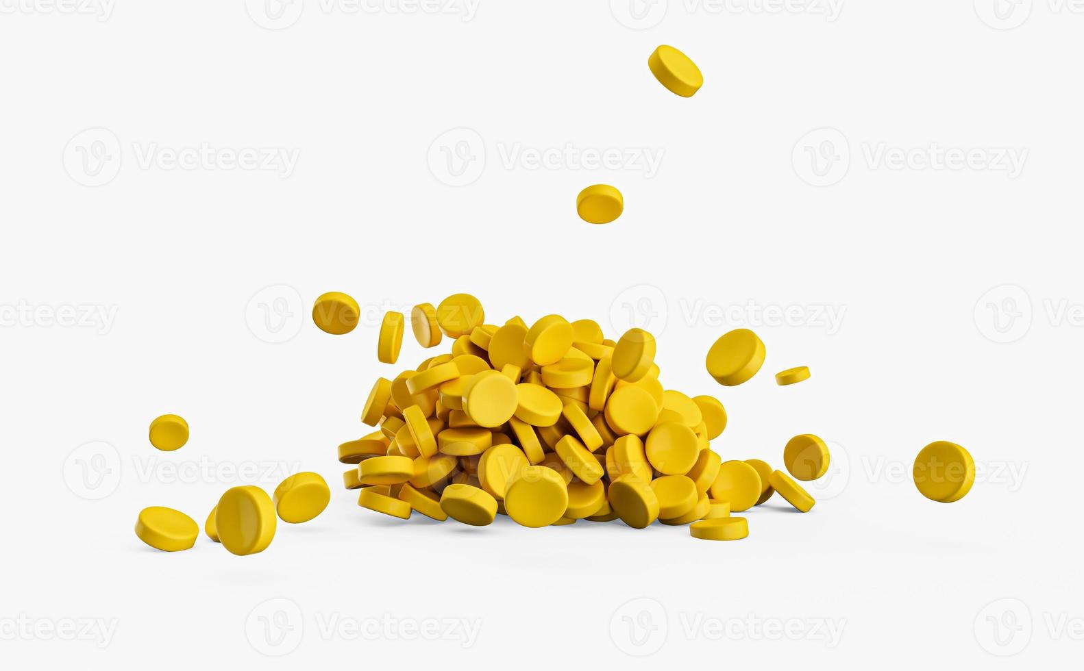 Yellow Plastic pellets Background Close-up Plastic granules Polymer Black plastic beads resin polymer pallet petrochemical 3d illustration photo