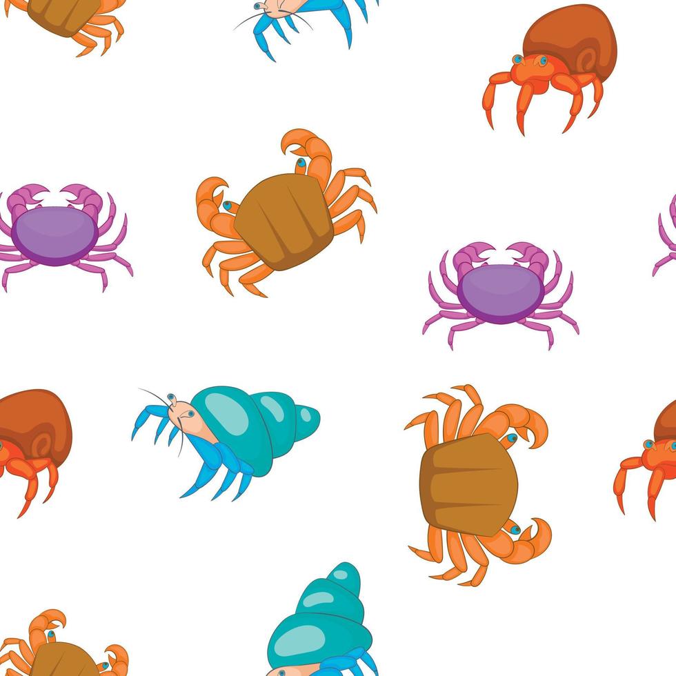 Lobster pattern, cartoon style vector