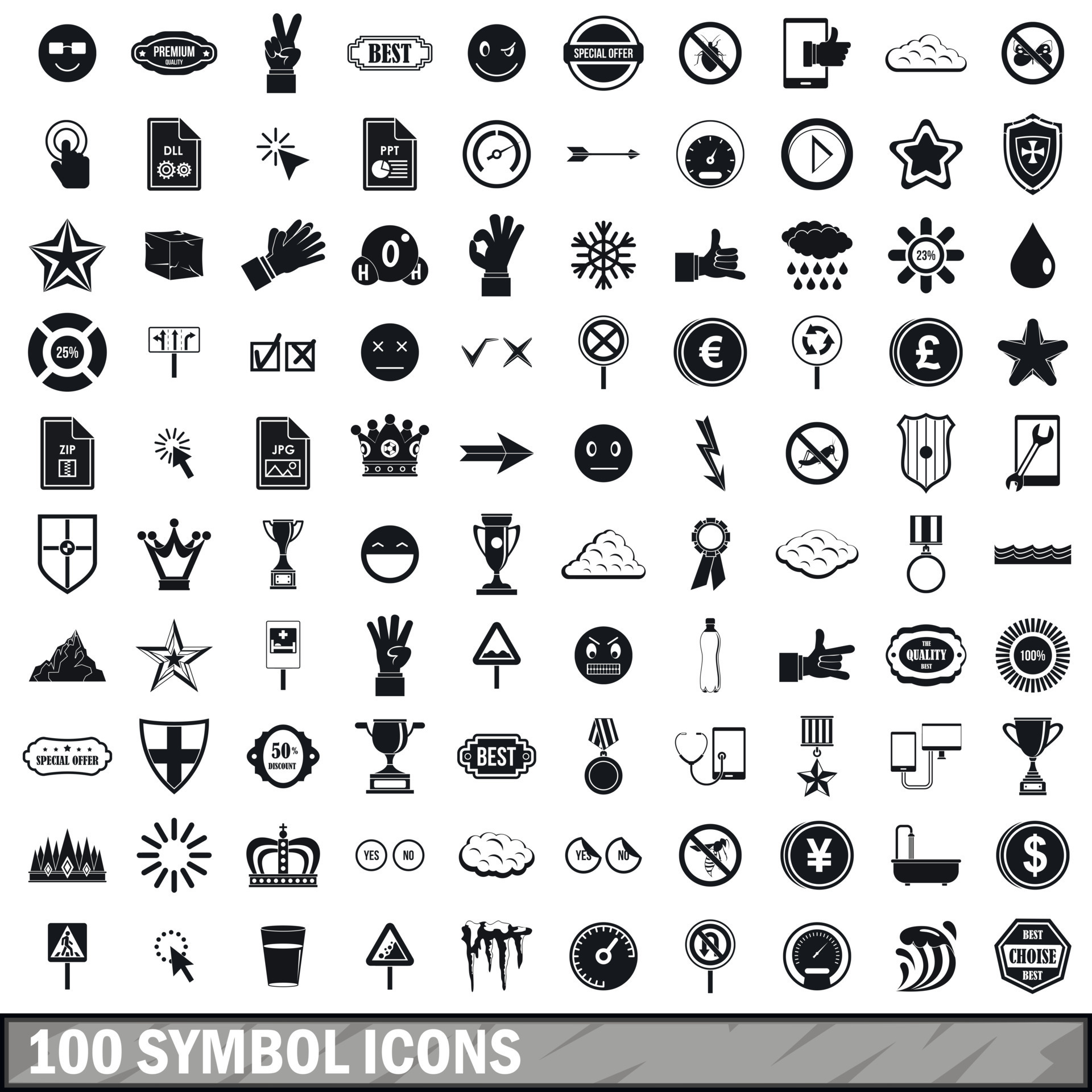 Symbols 100. Symbols 100. Symbols 100. Symbols 100. значки для резюме.