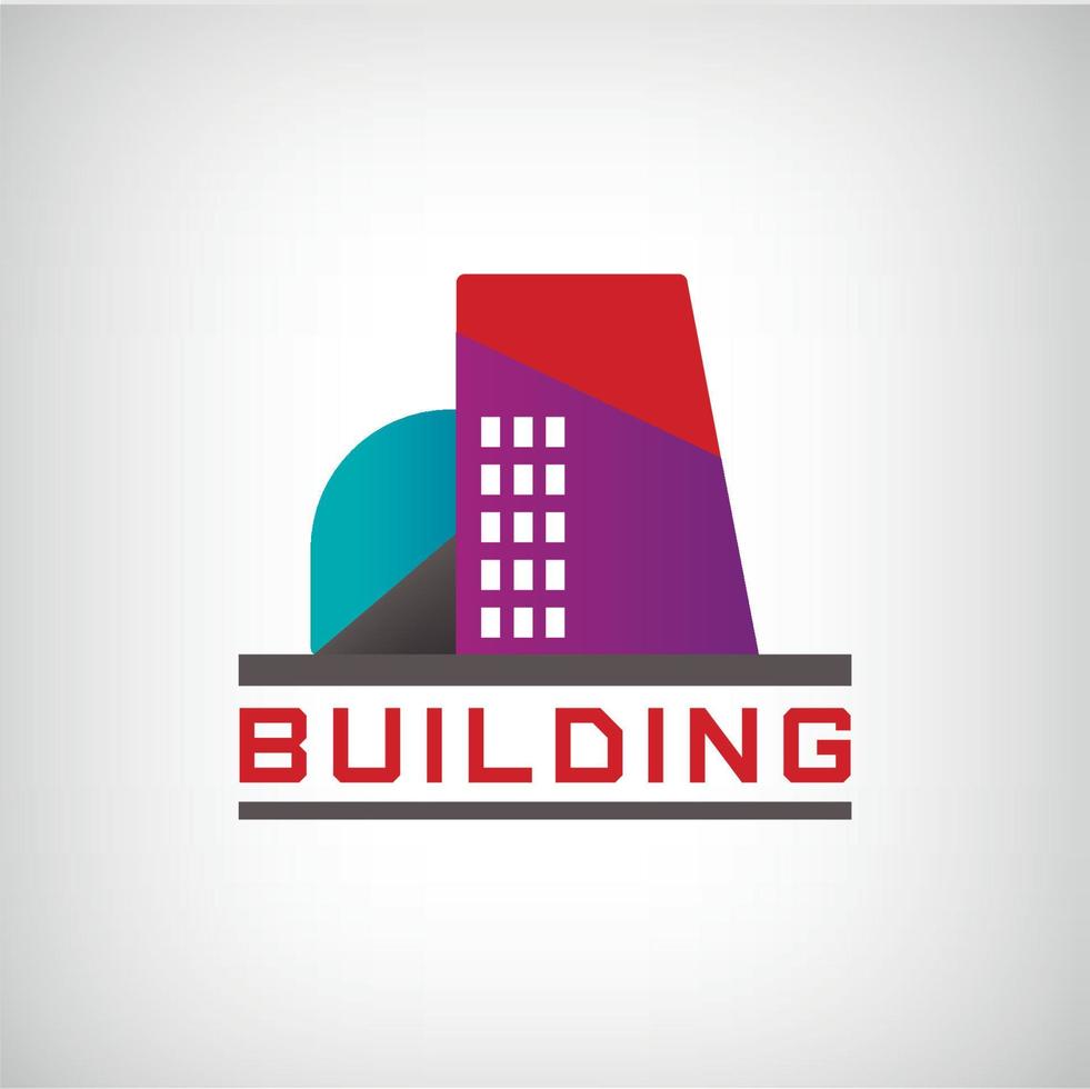 construcción de edificios creativos vectoriales, logotipo de la casa para su empresa aislada vector