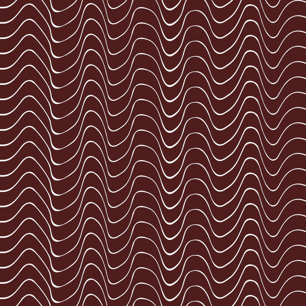 abstract wavy line pattern dark red vintage background vector