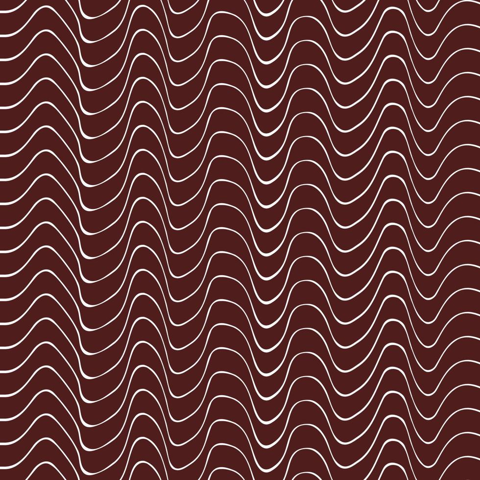 abstract wavy line pattern dark red vintage background vector