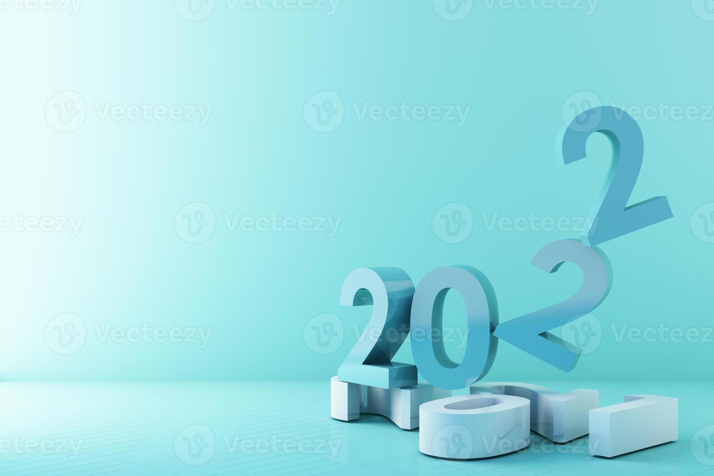 Minimal cosmetic 2022 background for product presentation. with stone and wood rock arc geometric form and podium on gray color concrete wall background. 3d render illustration. photo
