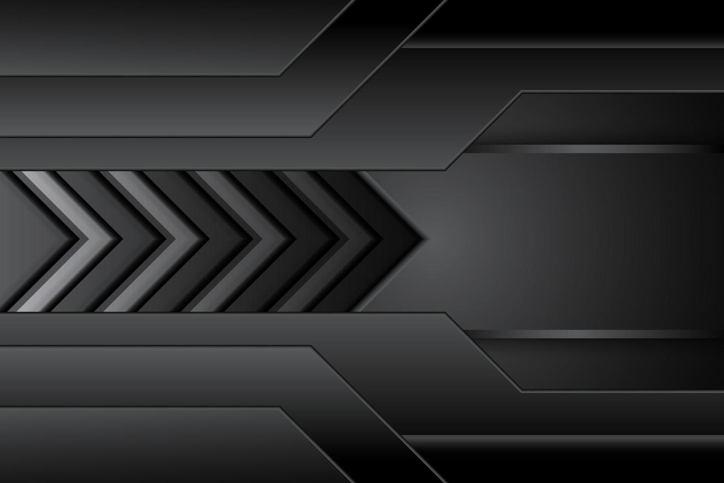 abstract metal carbon texture modern with arrow  black contrast on dark design futuristic technology background. vector illustration