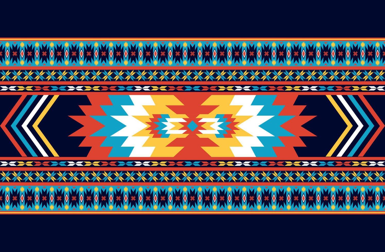 geometric design pattern fabric ethnic oriental traditional  for embroidery color style, curtain, background, carpet, wallpaper, cloth, wrapping, batik, fabric,Vector illustration. vector