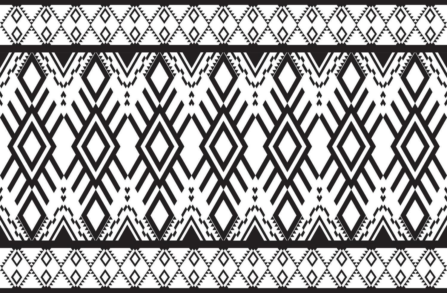 patrón de diseño geométrico tejido étnico oriental tradicional abstracto blanco y negro. para el estilo de bordado, cortina, fondo, alfombra, papel pintado, tela, envoltura, batik, tela, ilustración vectorial. vector