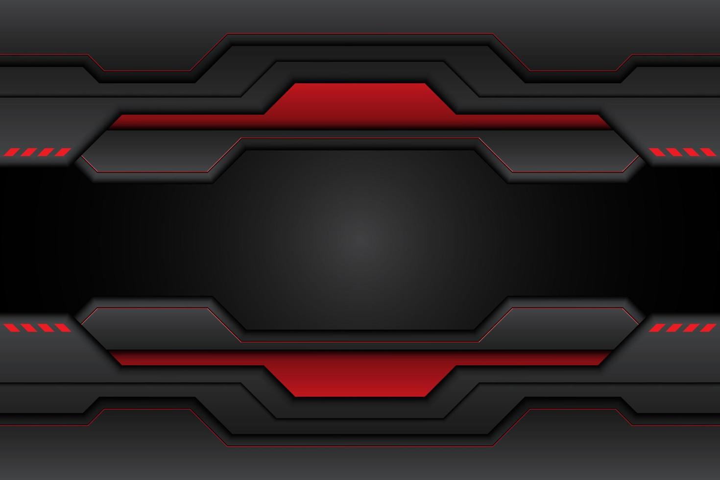 abstract metal black texture and line contrast red on metallic template modern technology design background. vector illustration