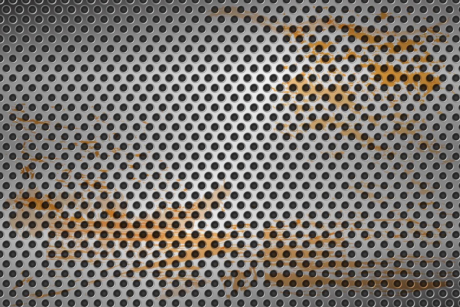 diseño de placa de superficie de metal abstracto y fondo de óxido. ilustración vectorial vector