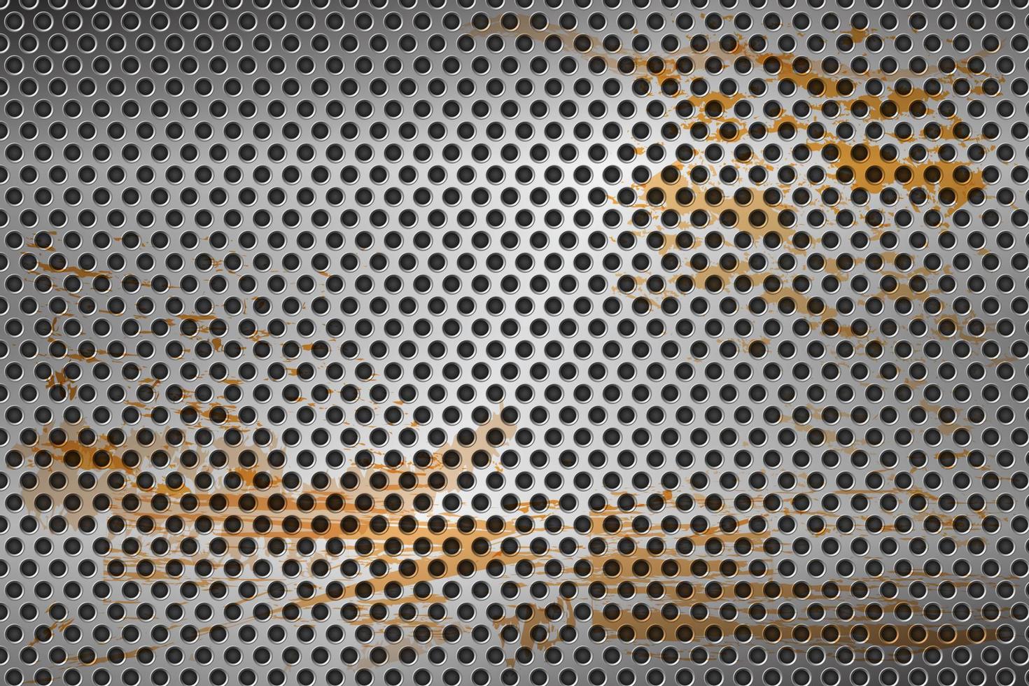 abstract metal surface plate design and rust background. illustration vector