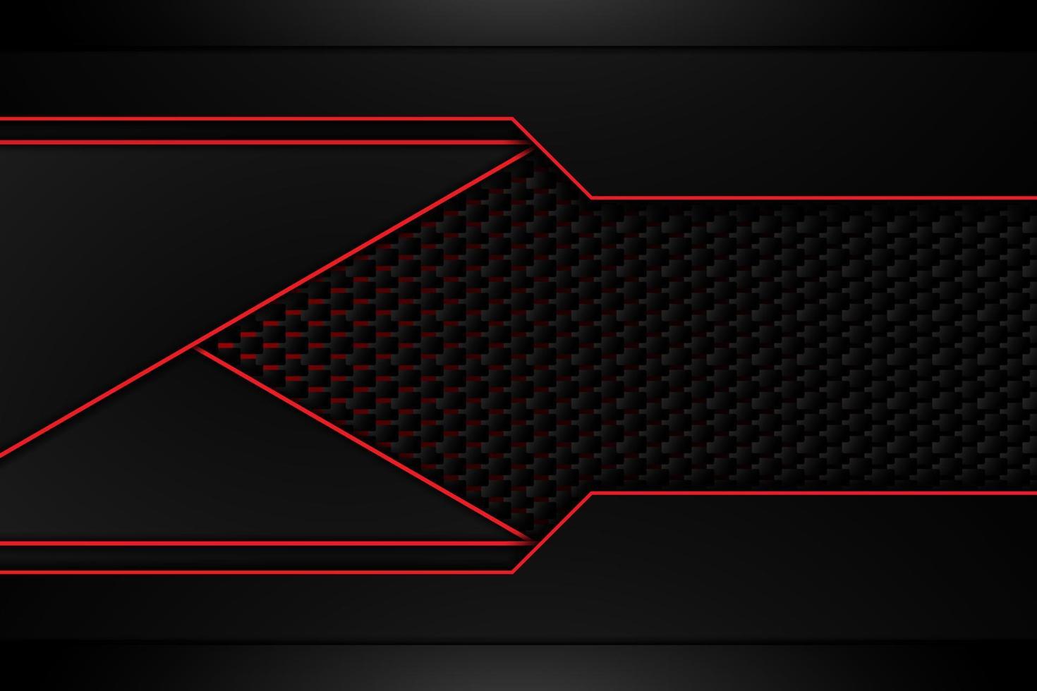 metal plate black and contrast red stripes on steel mesh. template modern technology design background. vector illustration
