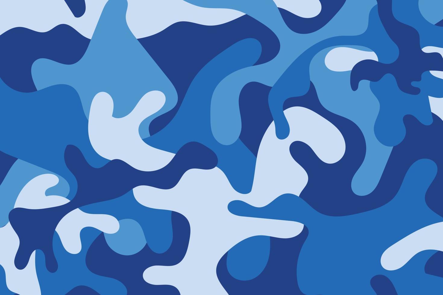 camouflage soldier pattern design background.clothing style army blue camo repeat print. vector illustration