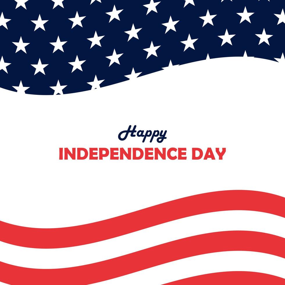 4th of July independence day background vector