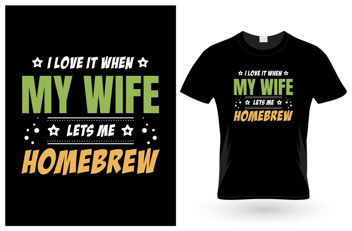 I Love It Craft Beer T-Shirt vector