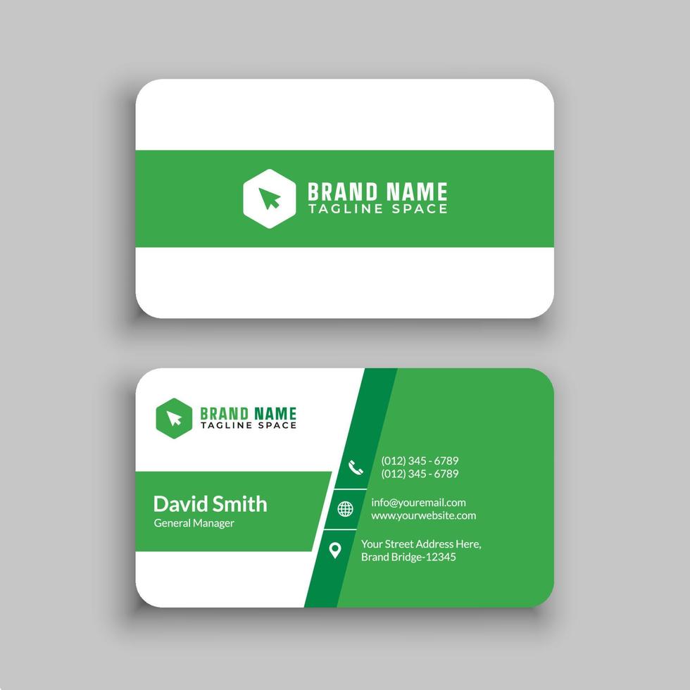 Business card design template vector