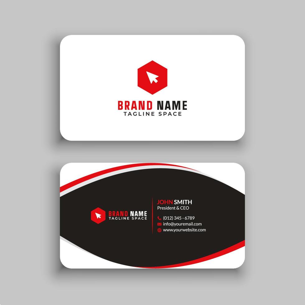 Business card design template vector
