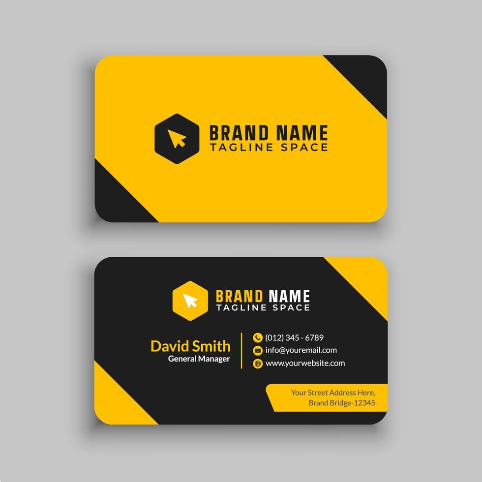 Business card design template vector