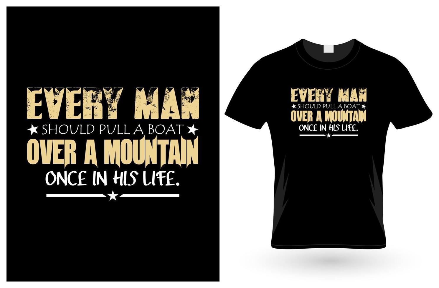 Every Man Climbing T-Shirt vector