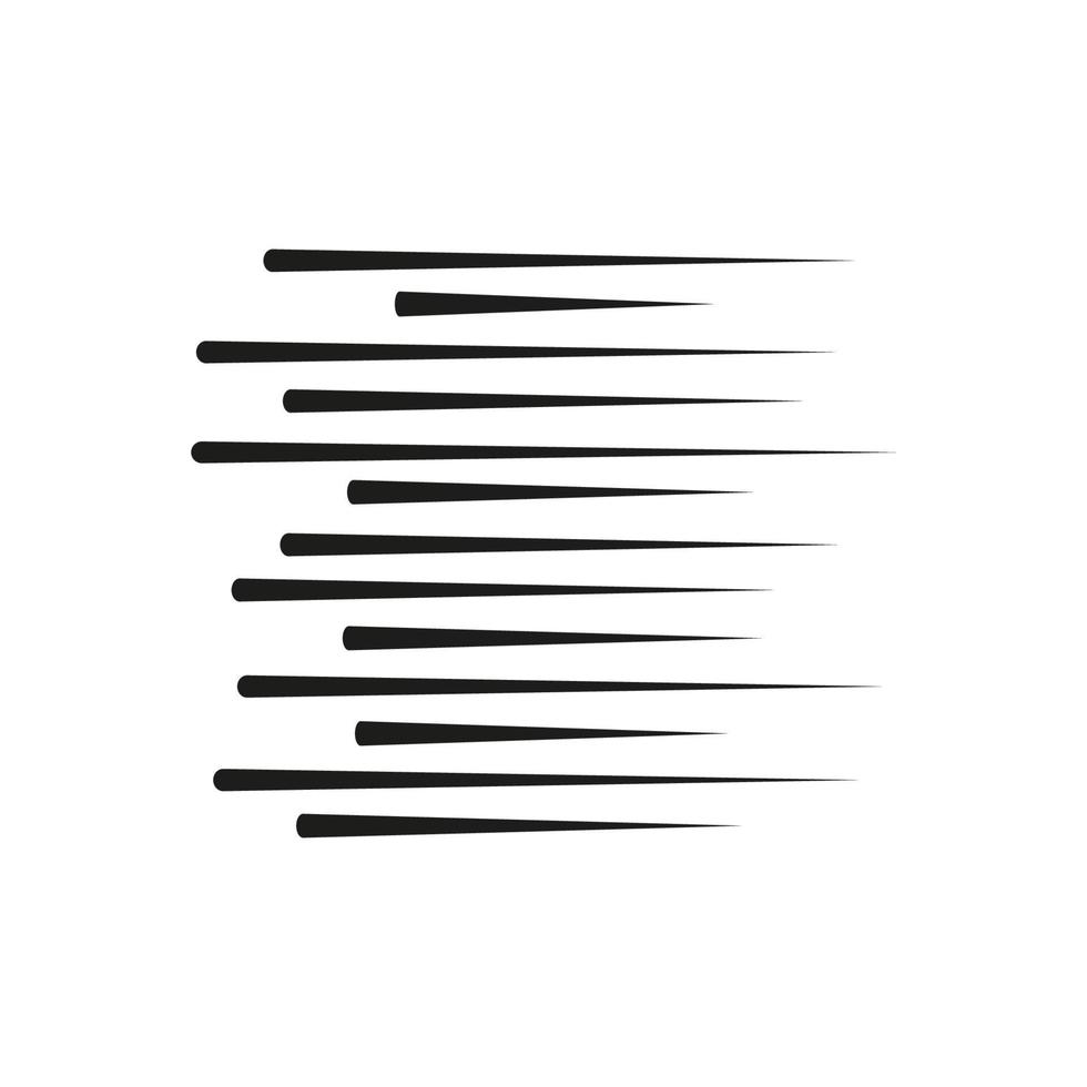 Graphic Explosion with Speed Lines. Comic Book Design Element. Vector Illustration