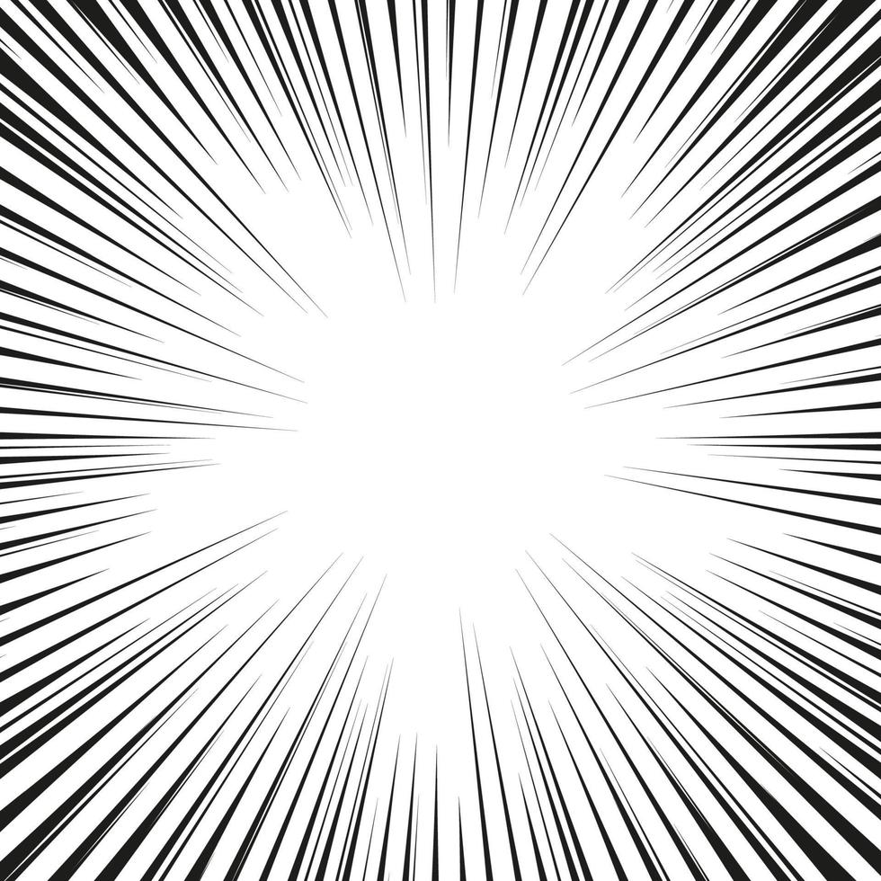 Speed lines Flying particles Seamless pattern Fight stamp Manga graphic texture Sun rays or star burst Black vector elements on white background