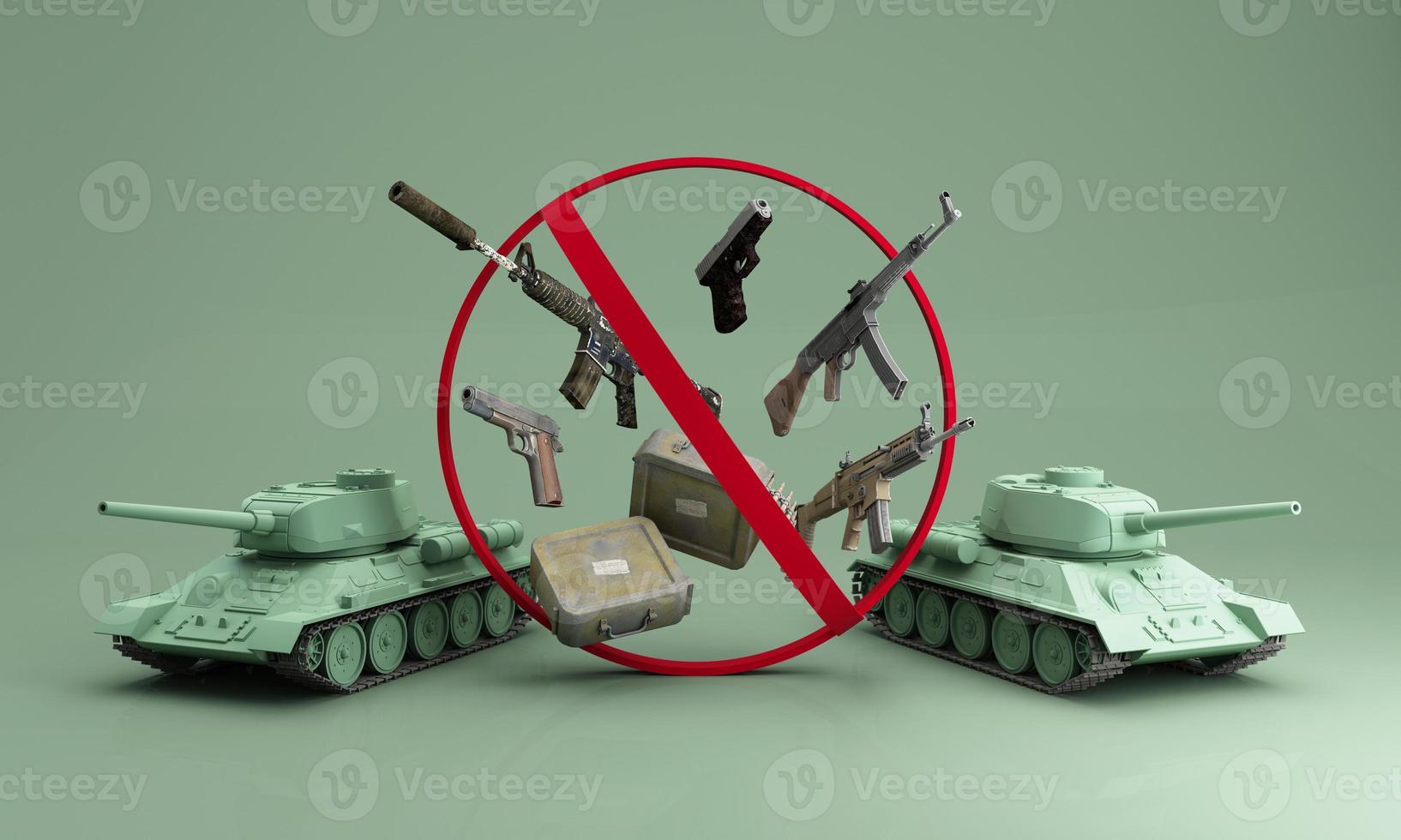 calls to Stop war No war, stop war, russian aggression. 3d render photo