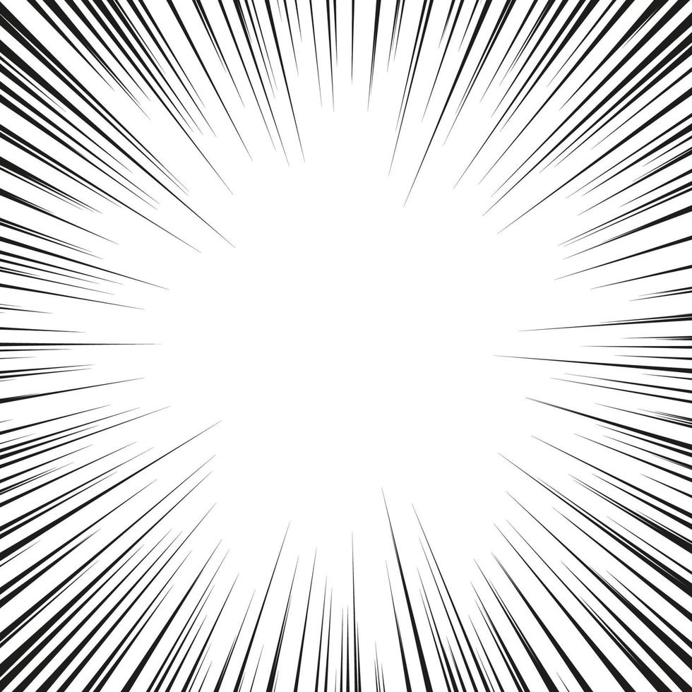 Speed lines Flying particles Seamless pattern Fight stamp Manga graphic texture Sun rays or star burst Black vector elements on white background