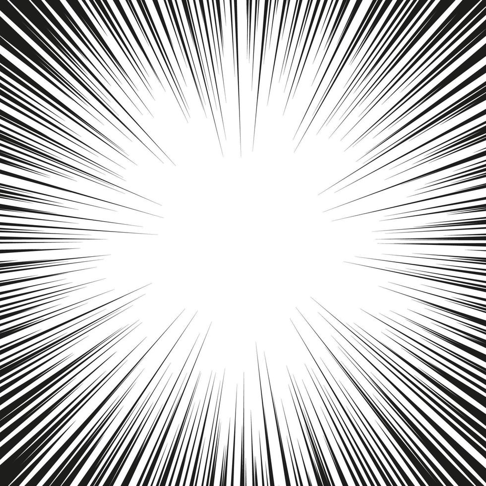 Speed lines Flying particles Seamless pattern Fight stamp Manga graphic texture Sun rays or star burst Black vector elements on white background