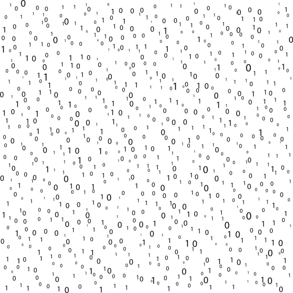 Abstract Matrix Background. Binary Computer Code. Coding  Hacker concept. Vector Background Illustration.