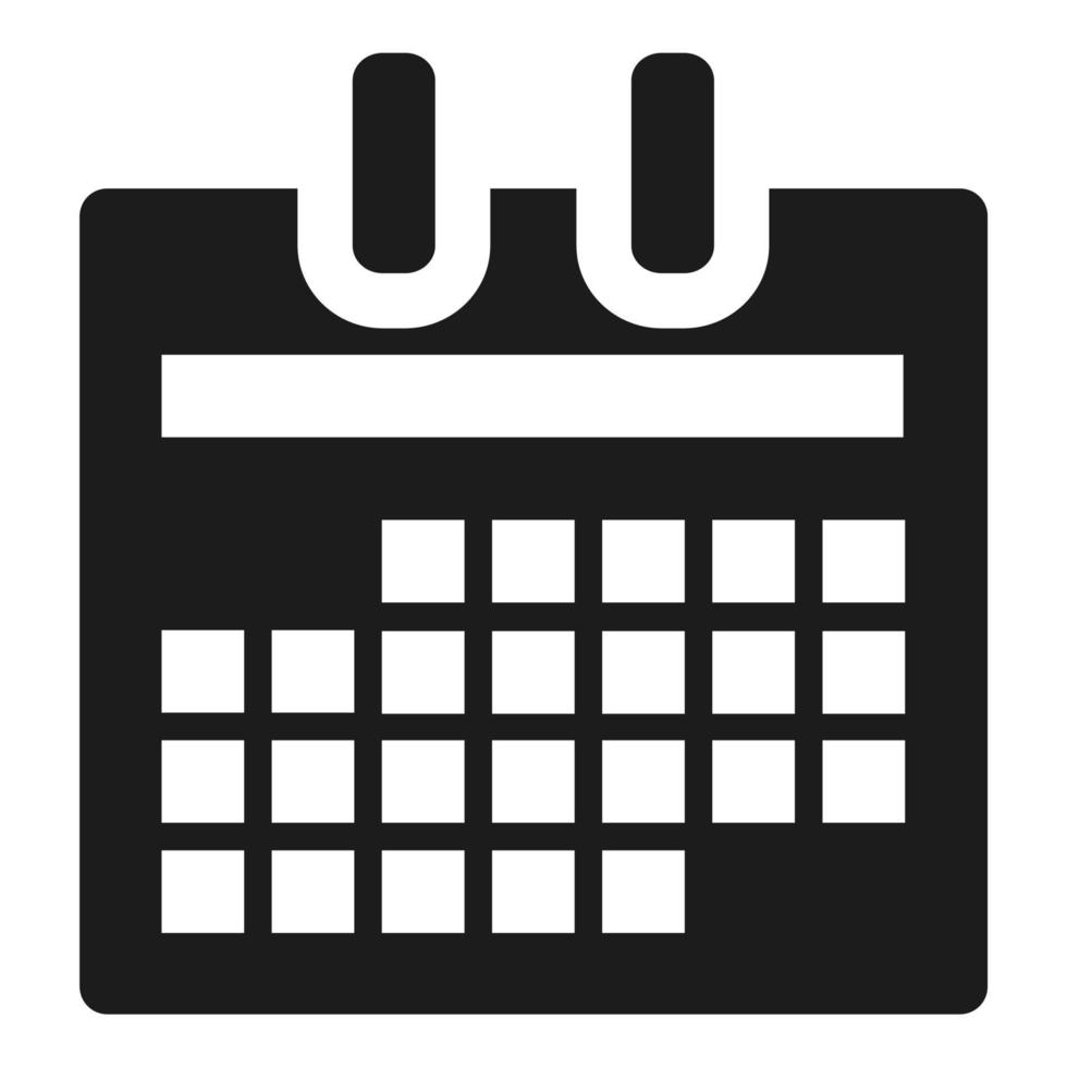 icono de calendario sobre fondo blanco. ilustración vectorial vector