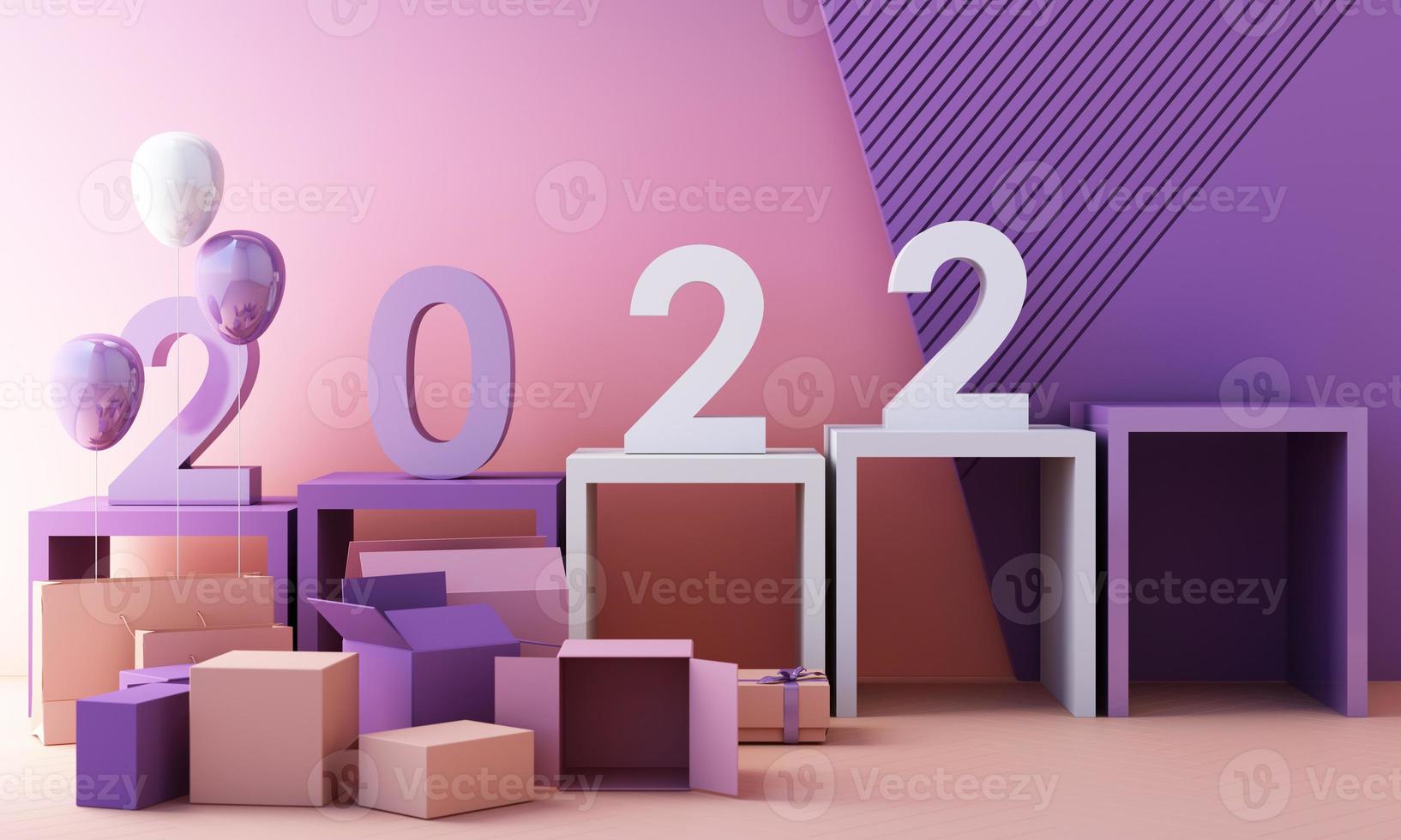 Minimal cosmetic background for product presentation. with stone and wood rock arc geometric form and podium on gray color concrete wall background. 3d render illustration. photo