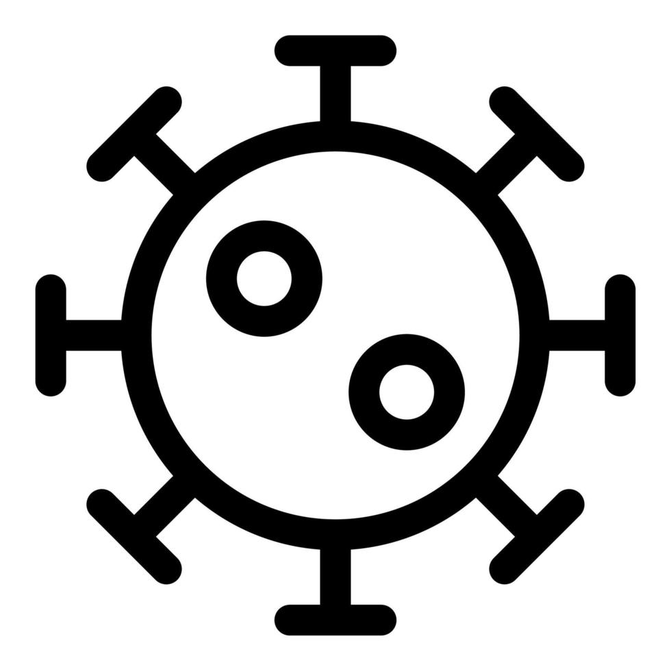 Corona virus icon on white background. Vector illustration.