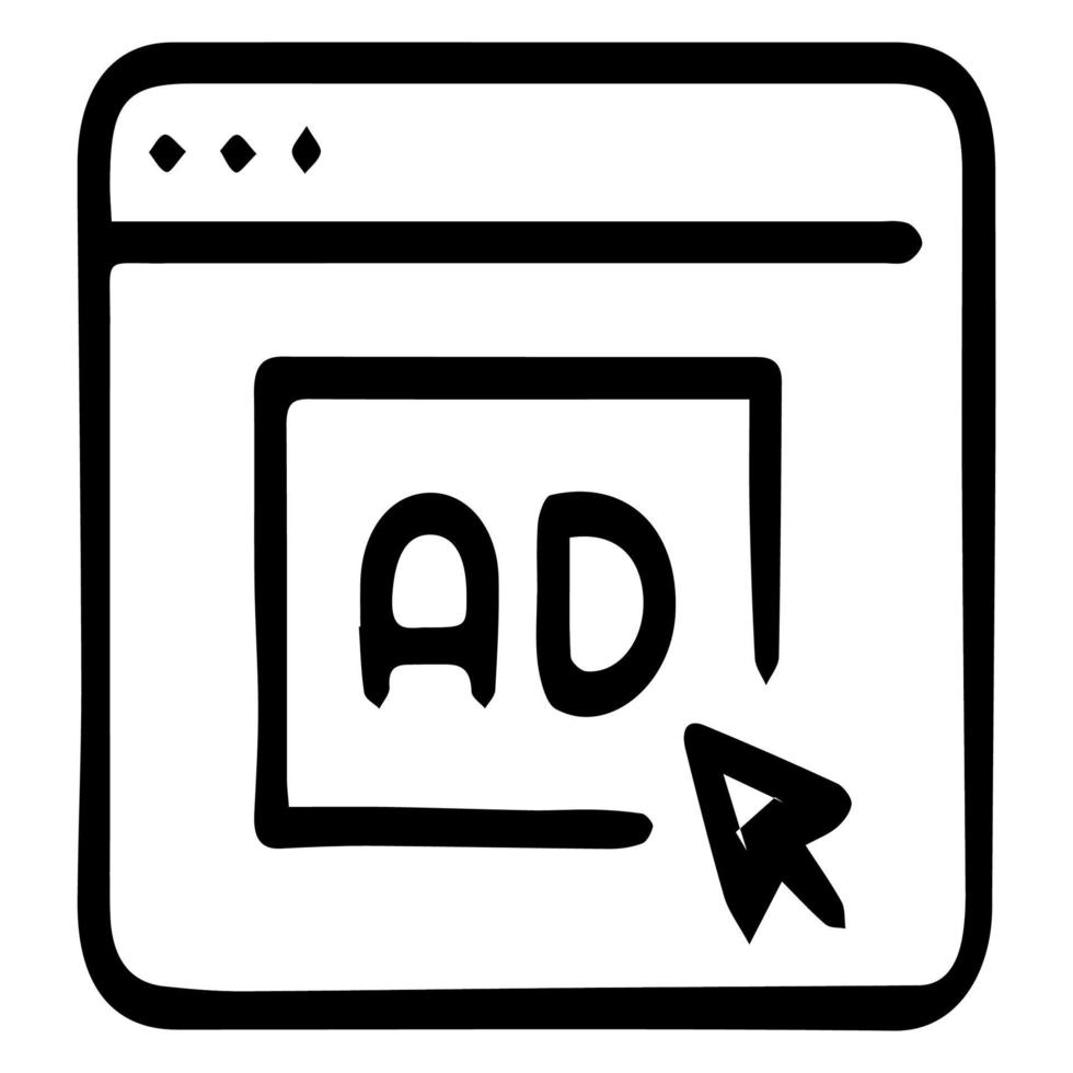 Advertising, advertisement, ad, ads icon. Vector illustration.