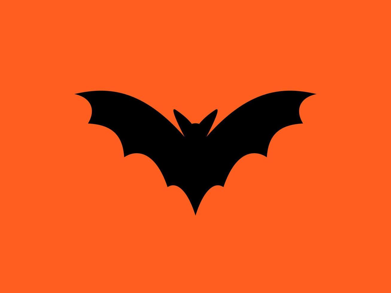Bat logo vector. Bat - flat illustration isolate. Chiroptera, mammal flying. Halloween design element vector