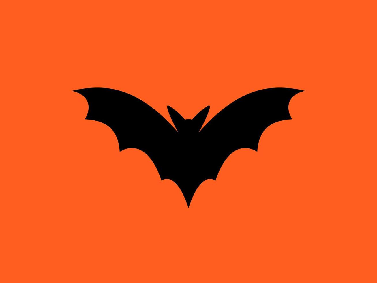 Bat logo vector. Bat - flat illustration isolate. Chiroptera, mammal flying. Halloween design element vector