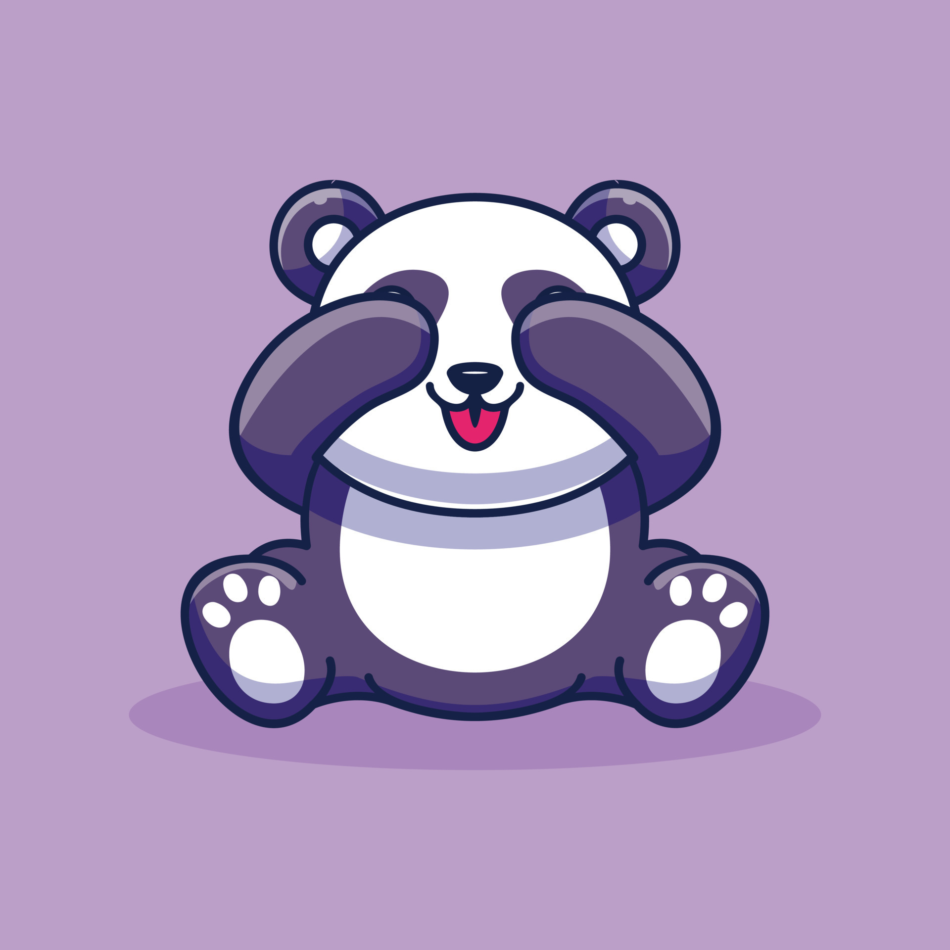 Cute panda closing eyes vector illustration 8255590 Vector Art at Vecteezy Cute panda closing eyes vector illustration 8255590 Vector Art at Vecteezy