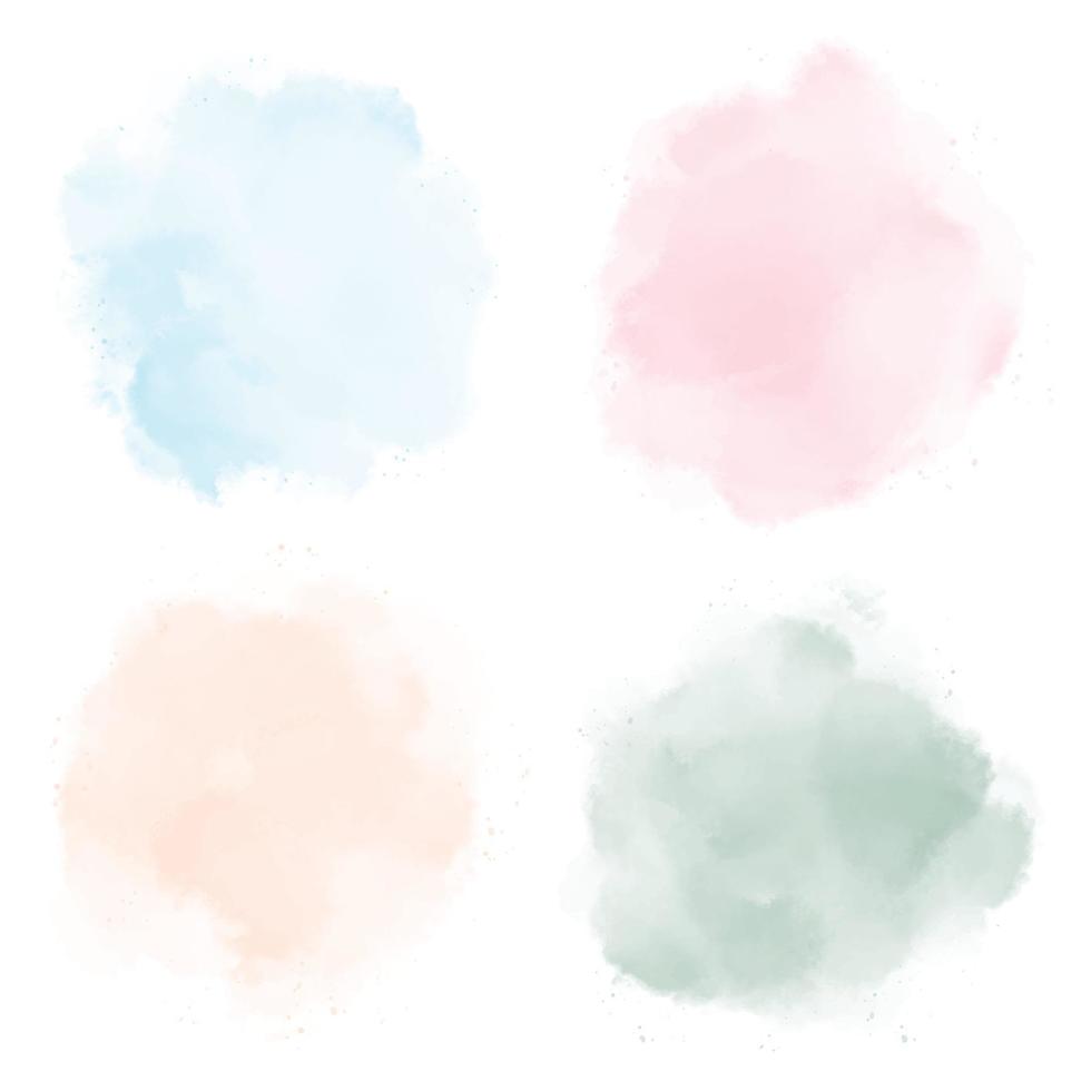 Watercolor splash collection vector