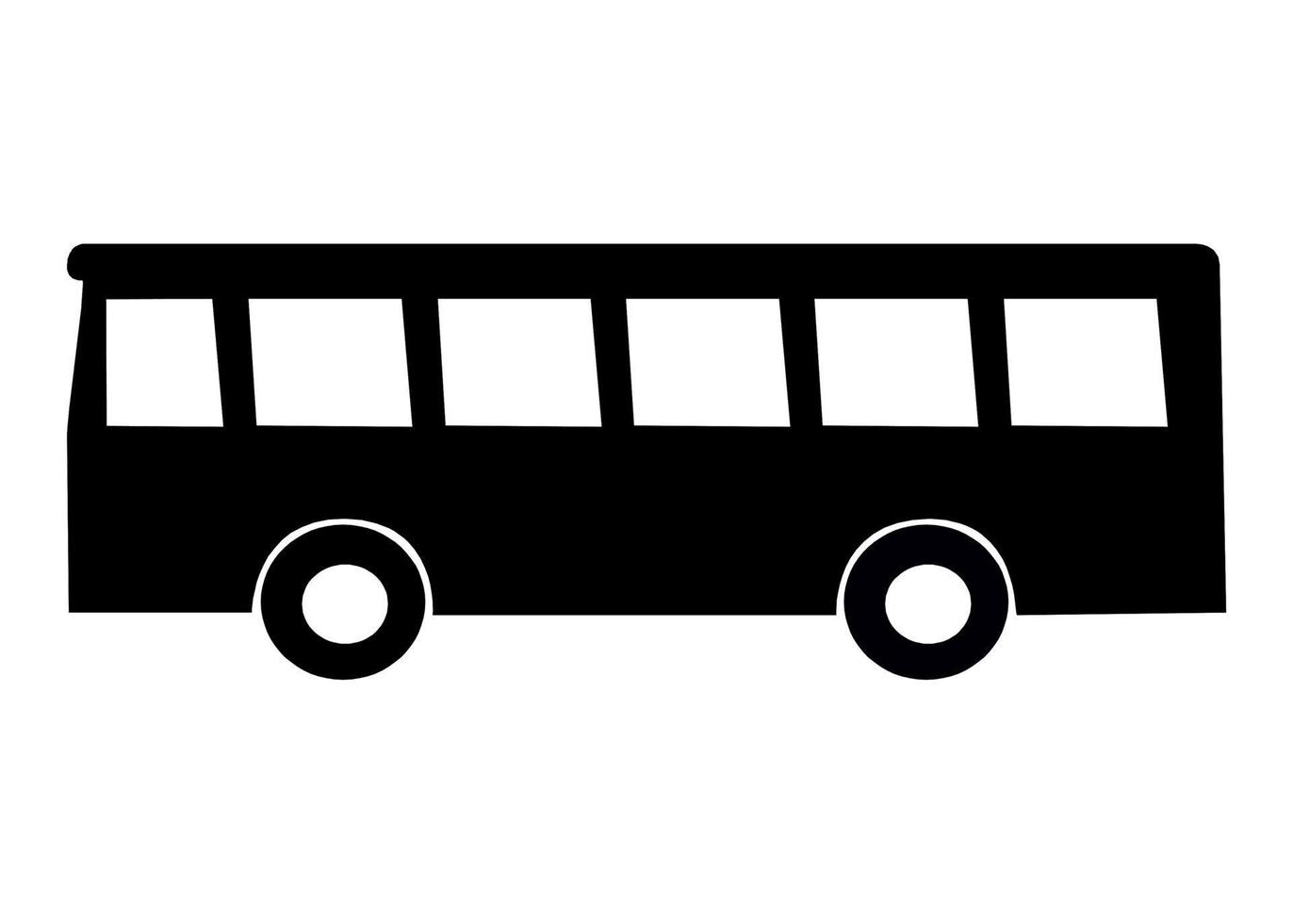 Bus icon. Bus terminal symbol or public transportation stop. Vector illustration.
