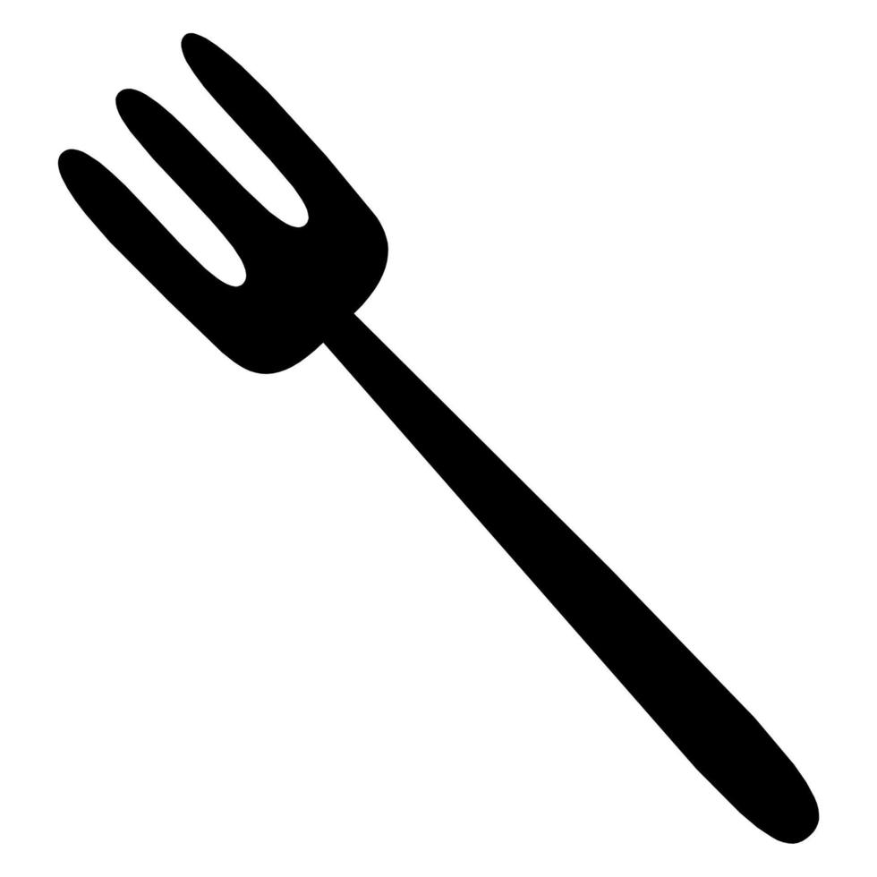Fork vector icon on white background. 8255640 Vector Art at Vecteezy
