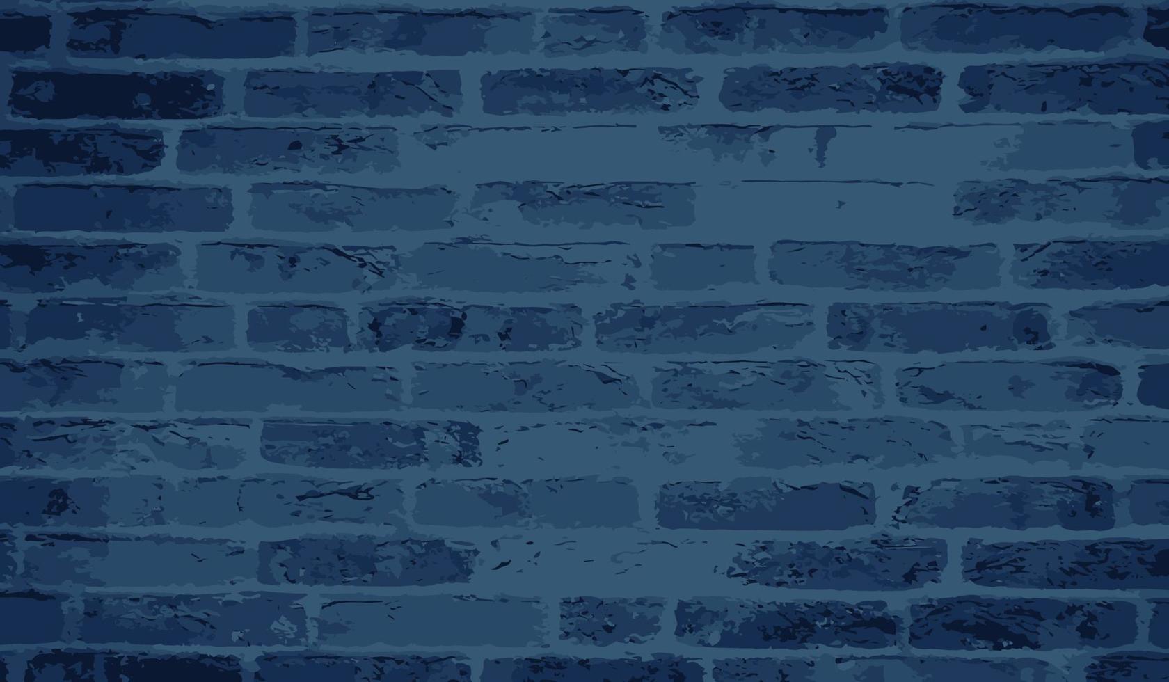 bloque de textura de pared de ladrillo en tono azul, fondo vectorial vector