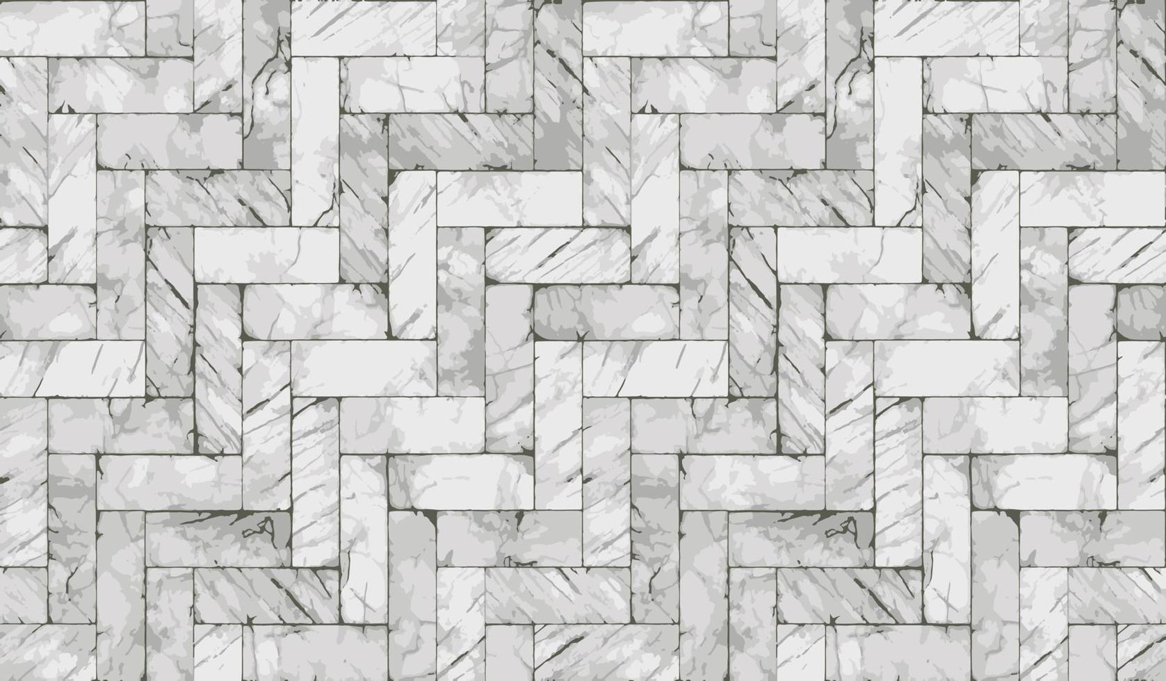 White marble square block texture seamless background vector